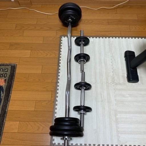 ダンベル　Ｗシャフトバー
