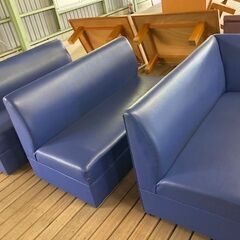 店舗用(ブルー)■ソファーセット■スナック・カラオケ・洋風居酒屋...