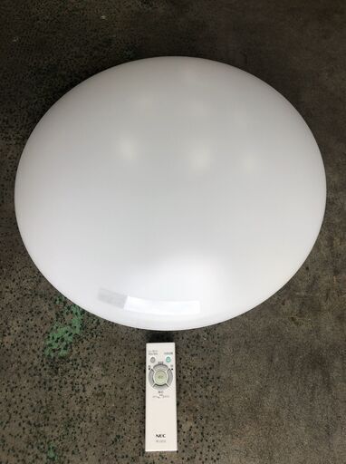 NEC LED照明器具 HLDCB0842 洋風 8畳 リモコン付き 2015年製 J09066