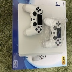 PS4 Slim 500MB グレシャー ホワイト + コントロ...