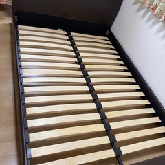 ニトリ　ダブルベッド　マットレス付きの画像