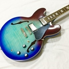 Epiphone ES-335 Figured/Blueberry Burst(エピフォン セミアコ)の画像