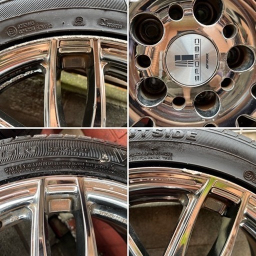 タイヤホイール4本セット　225/45/R18 バリ山