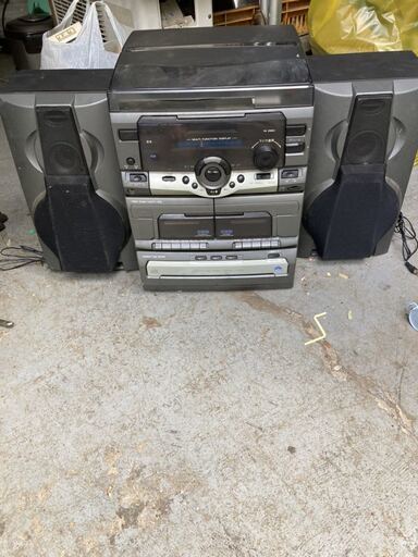 SCHUMAKER ミニ コンボ レコード プレイヤー カセット ラジオ CD 動作未確認 ジャンクにて HCD9903ARK