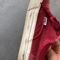 【傷あり】マッドフット　コーデュロイスニーカー23センチの画像