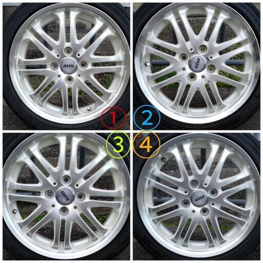 4本セット ホイール  15インチ  D.O.S