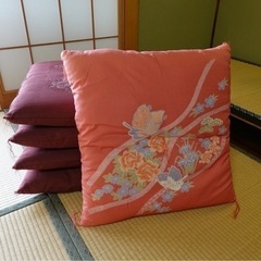 日本製 座布団 カバー付き 5枚組セット 