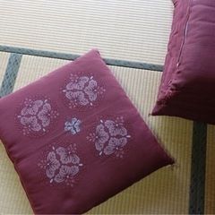 日本製 座布団 カバー付き 5枚組セット の画像