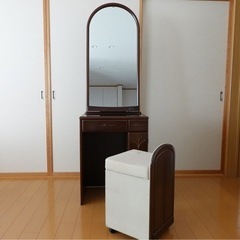 ドレッサー 鏡台 化粧台 椅子付き