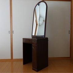 ドレッサー 鏡台 化粧台 椅子付きの画像