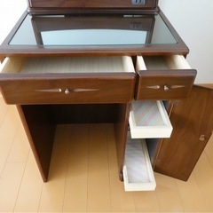 ドレッサー 鏡台 化粧台 椅子付きの画像