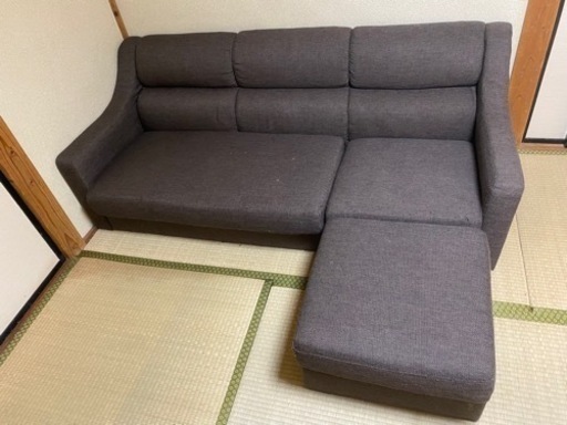【お話中】オットマンつき３人がけソファー