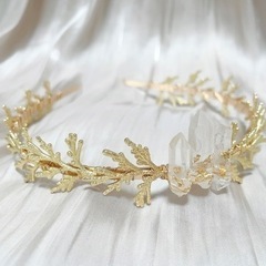 𝕤𝕠𝕝𝕕𝕠𝕦𝕥★   水晶クラウン　水晶ティアラ　ヘッドドレス　...