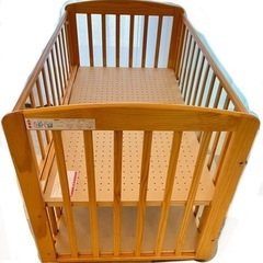 ベビーベッド　70×120　マットレス付き