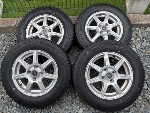 アクア ヤリス フィット ヴィッツ シエンタ ポルテ 175/70R14 スタッドレス アルミホイールセット バリ山 ブリヂストン