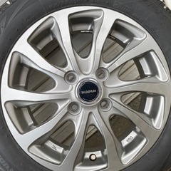 ブリヂストン　バルミナ　14インチ　アルミ　スタッドレス　タイヤホイールセットの画像