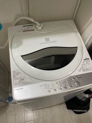 東芝　洗濯機　5kg 2019年製　AW-5G6