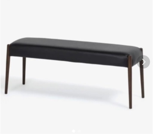 ダイニングチェア【120センチ　ウォールナット×ブラック】