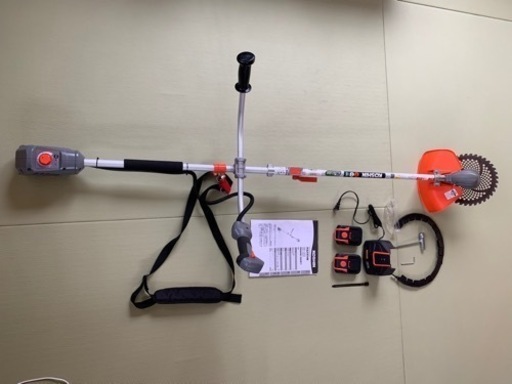 充電式草刈機(中古)、バッテリー２個付、KOSHIN製