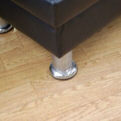 SOFA GRAND 収納付きスツール 幅101×奥37×高36～65cm 合皮 ブラック ソファグランド  札幌市 清田区 平岡 の画像