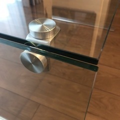 【Francfranc】ガラステーブル　コーヒーテーブルの画像