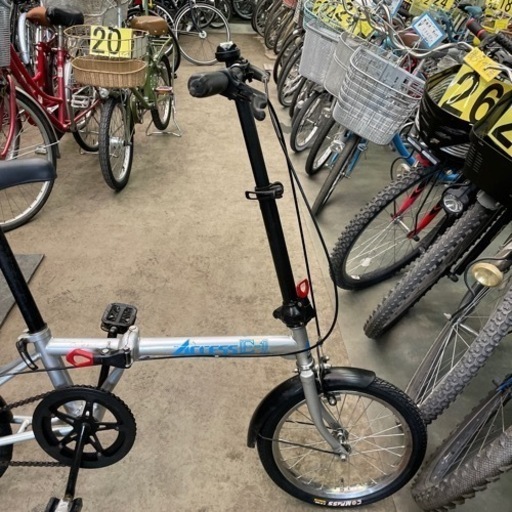 【2777】折り畳み　16インチ　前後タイヤ新品　7,200円（防犯・税込）