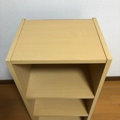 カラーボックス　3段の画像