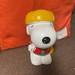 スヌーピー　野球　貯金箱