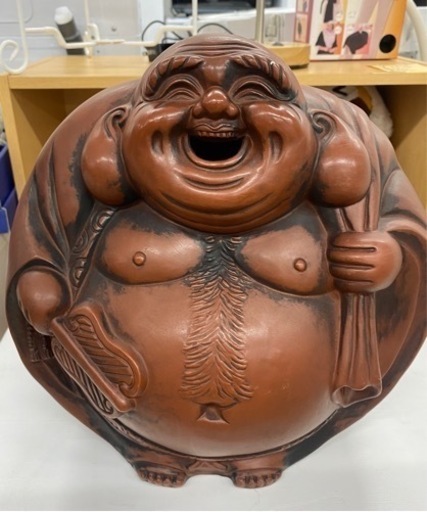 布袋尊様  常滑焼　七福神　置物　　炻器
