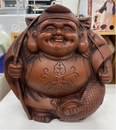 恵比寿様  常滑焼　七福神　置物　炻器