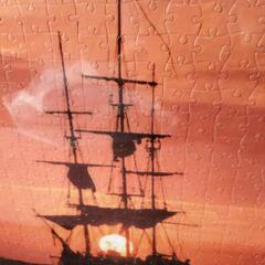 ジグソーパズル完成品の画像