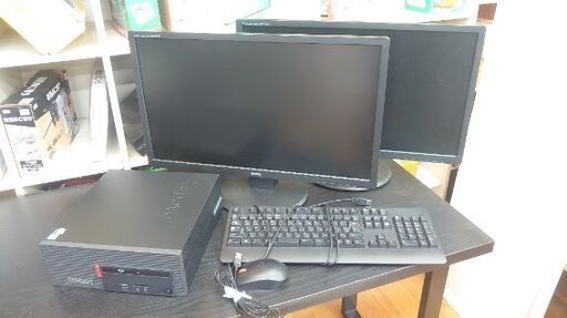 好評完売！『すべての価格です！』【ＩＩＹＡＭＡ】パソコンモニター２台　【ＬＥＮＯＶＯ】本体１台　その他画像の付属品