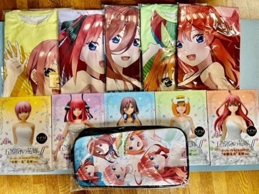 未開封　五等分の花嫁　Tシャツ&ウェディングフィギュアセット+オマケでボディバッグ