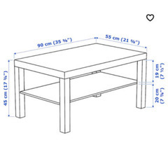 IKEA イケア  LACK ラック　コーヒーテーブルの画像