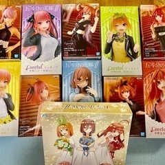 未開封　五等分の花嫁　ドレス&制服フィギュアセット+オマケでジグ...
