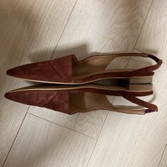 中古　nouer  バックストラップサンダル　ブラウン　38(24cm)の画像