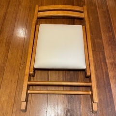 木製折畳みイス(@500円)_4脚セットの画像