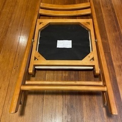 木製折畳みイス(@500円)_4脚セットの画像