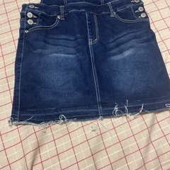 デニム サロペット ジャンパースカートの画像