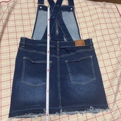 デニム サロペット ジャンパースカートの画像