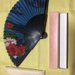 布地の扇子