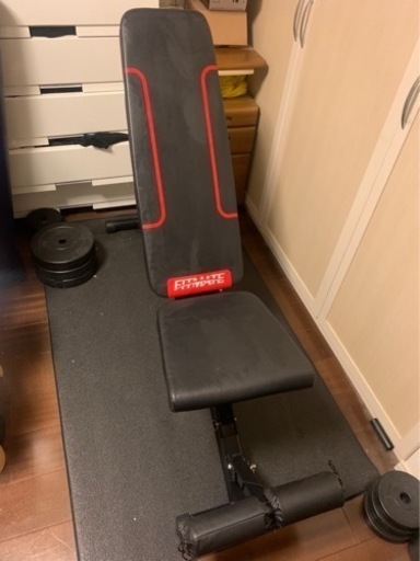 お値下げしました！トレーニングベンチ、ダンベル、マット