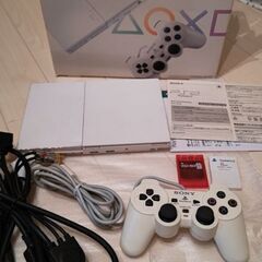 PS2 プレステ2 ホワイトの画像