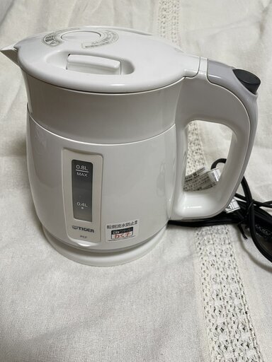 タイガー TIGER PCF-G080-W [電気ケトル わく子 0.8L ホワイト]