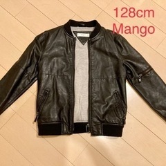 男女兼用兼用　革ジャン(風) 128cm 2.3回のみ使用