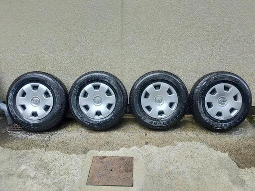 【ご相談終了】【29000円】本州送料込　ハイエース　純正15インチホイール＋新品ブリジストンタイヤ4本セット　195/80/R15　室内保管品　美品