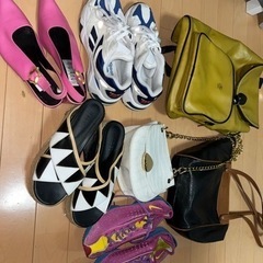 バッグ シューズ まとめ売り 7点 スニーカー バックパック  レーディスファッションの画像