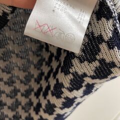 【49】dazzlin　千鳥柄ニット　紺　Sサイズの画像