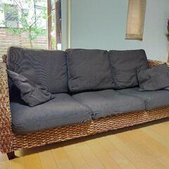 3人掛けソファー　ウォーターヒヤシンス