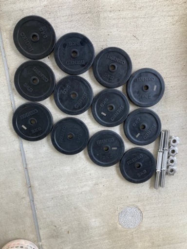 ラバーダンベル　３０kgセット　IVANKO製